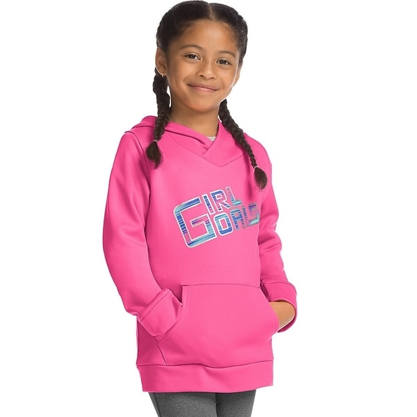 Hanes Girls Big Tech Fleece Raglan Zip Hood