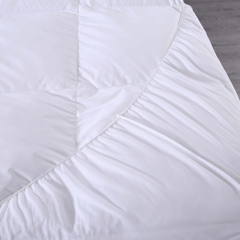 St. James Home 233 Thread Count Cotton Nano Feather Bed - White