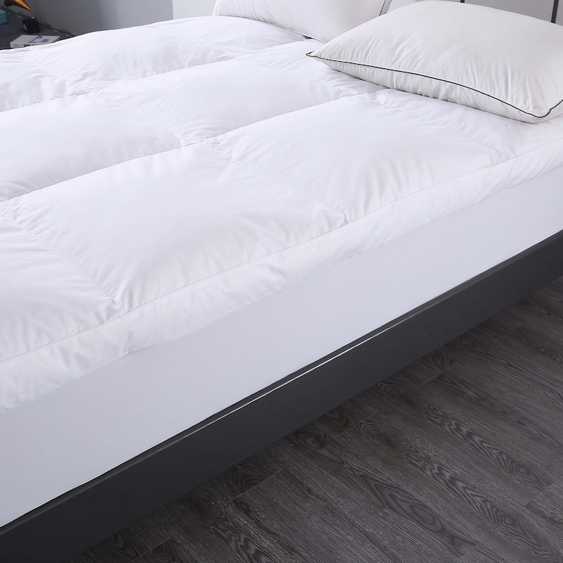 St. James Home 233 Thread Count Cotton Nano Feather Bed - White