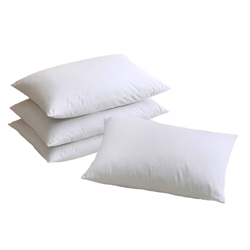 St. James Home Soft Cover Nano Feather Pillows (Set of 4) - White