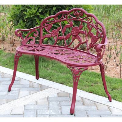 Buy Red Steel Outdoor Benches Online At Overstock Our Best