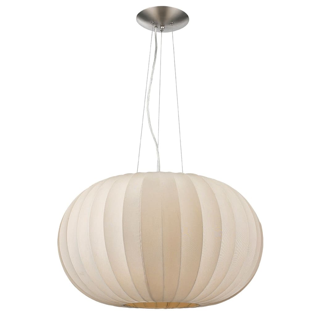 Shanghai 1-light Brushed Nickel Pendant
