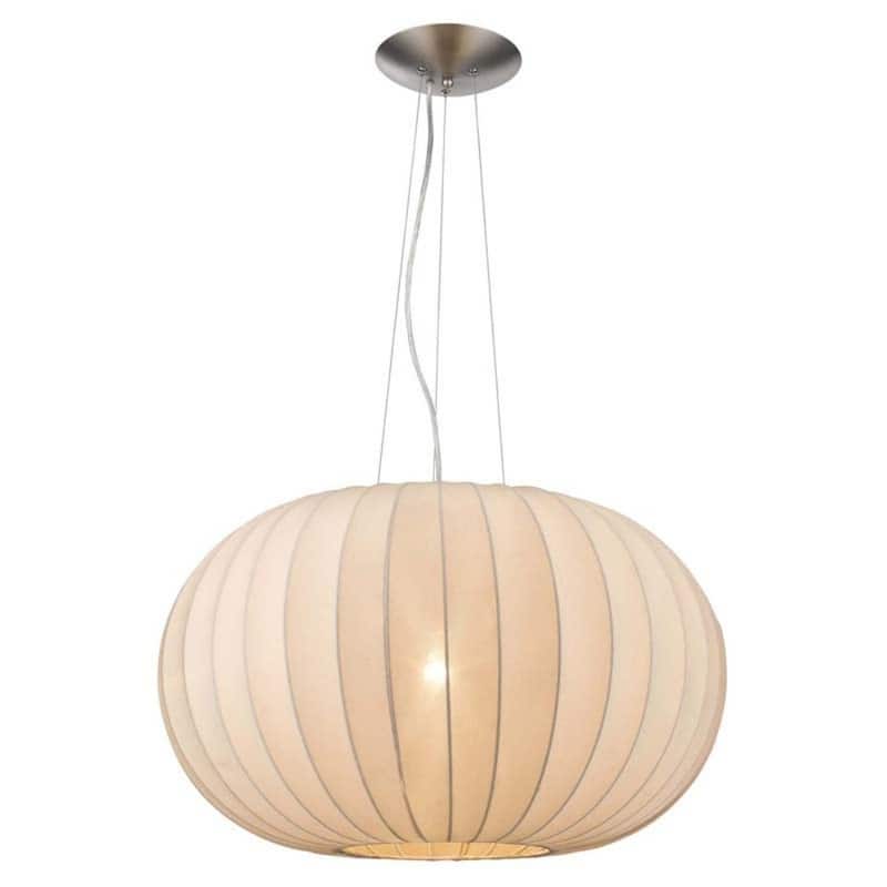 Shanghai 1-light Brushed Nickel Pendant