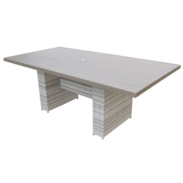 fairmont steel rectangular dining table