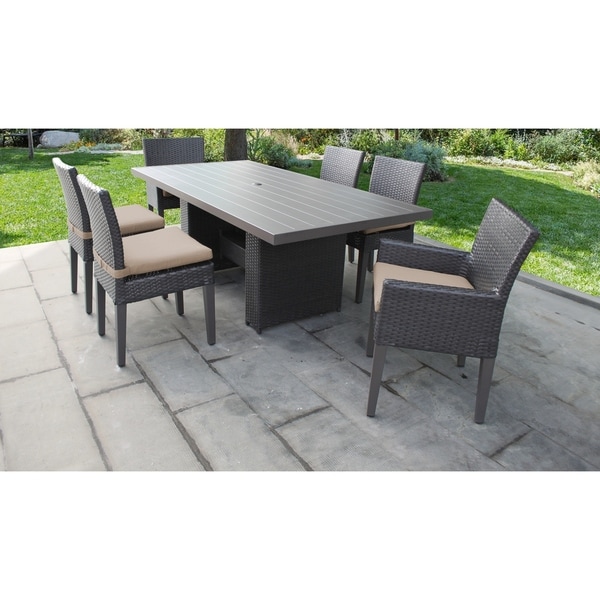Shop Barbados Rectangular Outdoor Patio Dining Table with ...