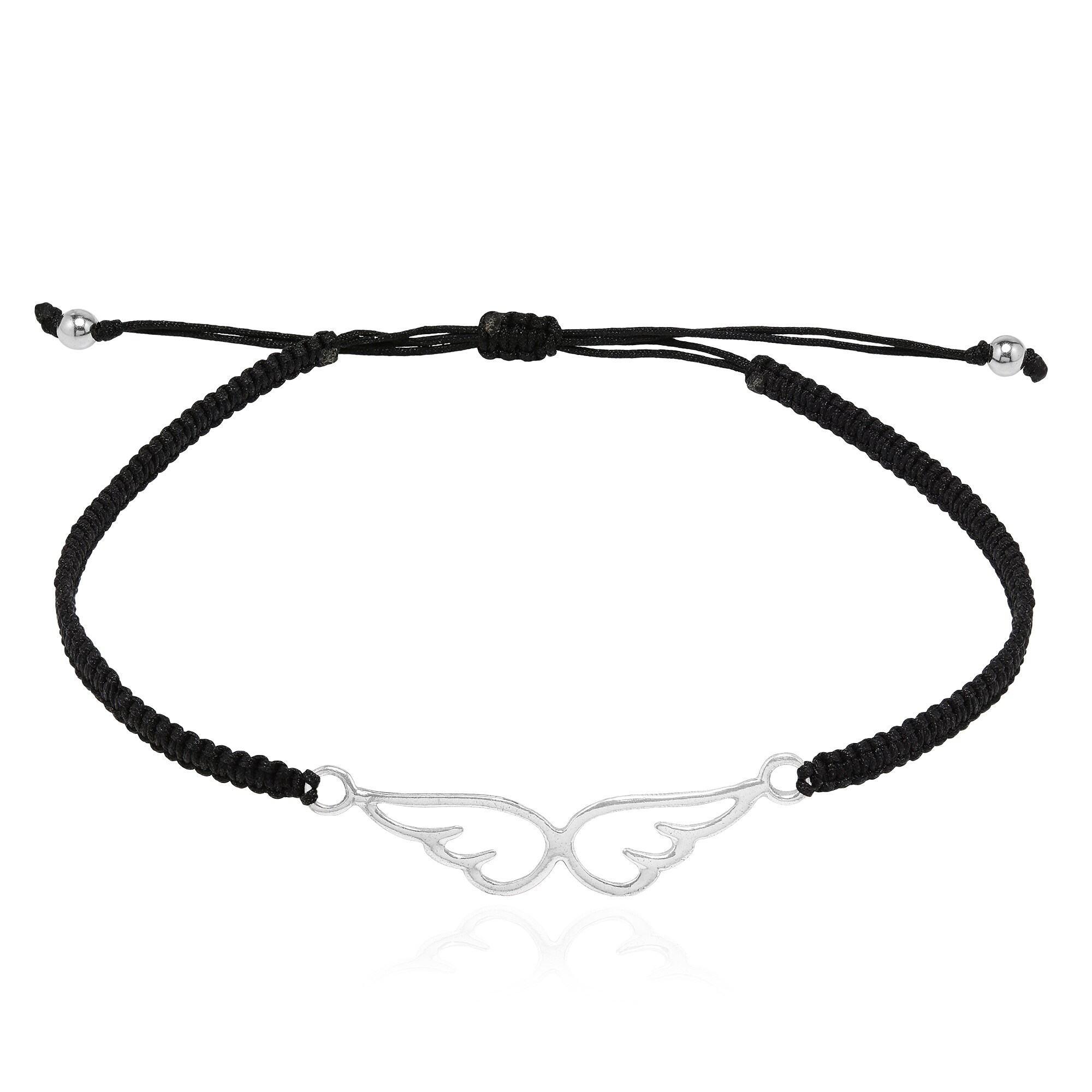 black rope bracelet