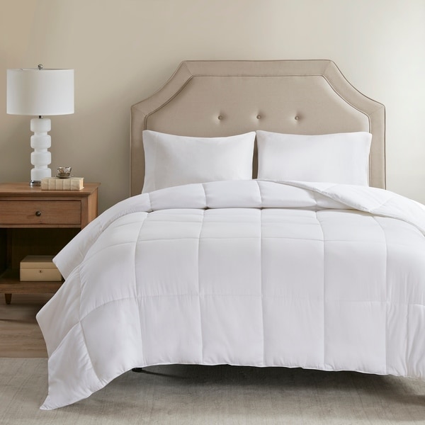 Sleep Philosophy 300 Thread Count White Cover Tencel® Filled Down Alternative Comforter Antimicrobial BI-OME Odor Eliminator
