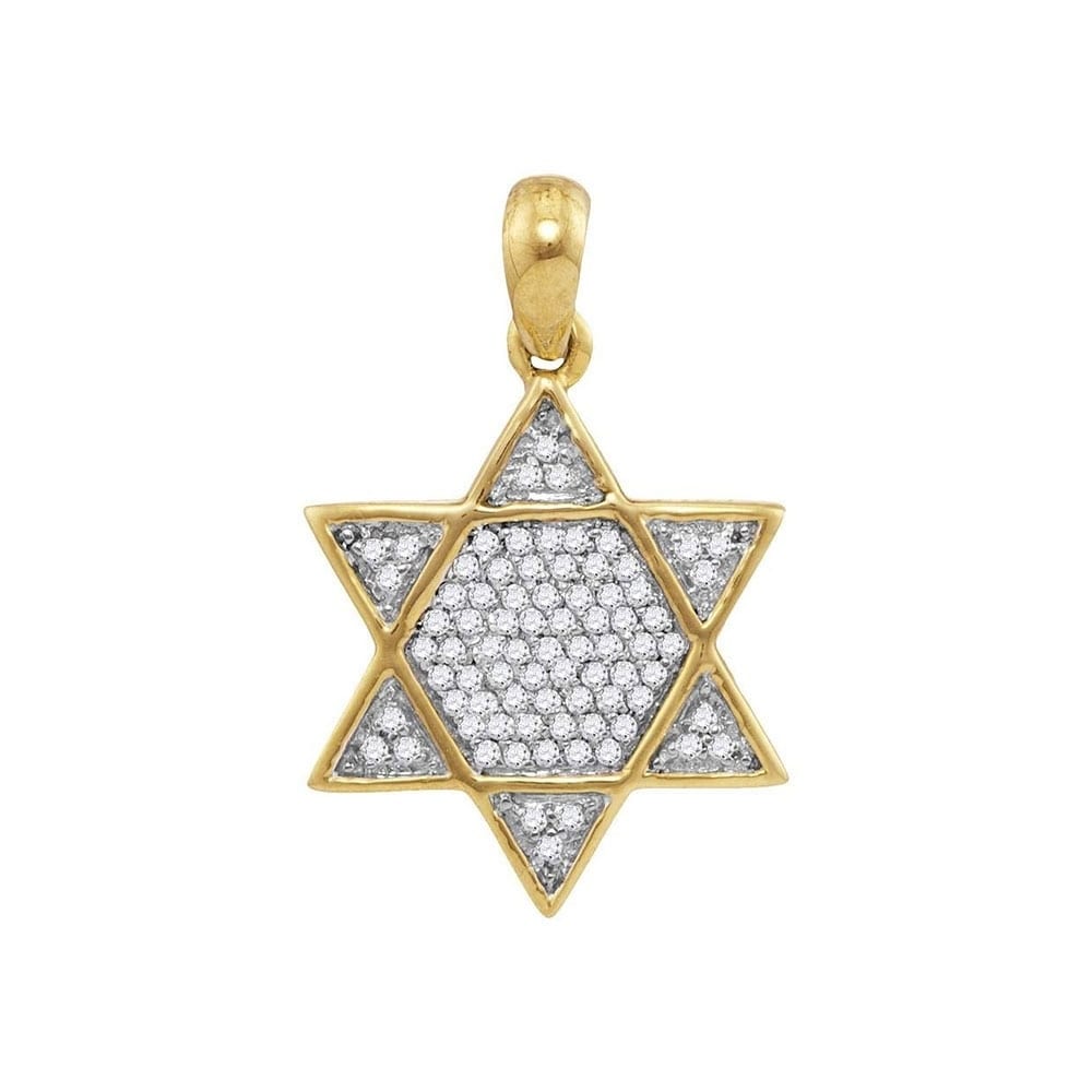 gold 6 point star pendant