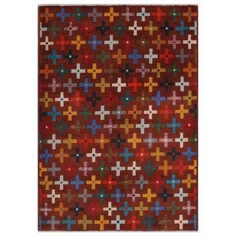 Handmade One-of-a-Kind Kargahi Wool Rug (Afghanistan) - 2'9 x 3'10