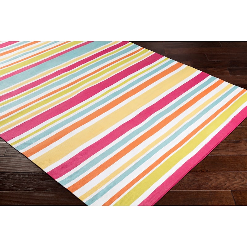 Breisgau Traditional Striped Indoor/ Outdoor Accent Rug - 2' x 3'