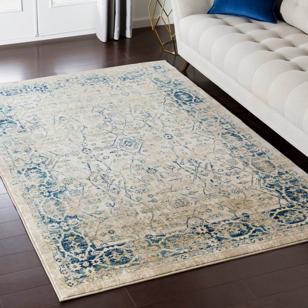 Millie Distressed Traditional Navy Accent Rug - 2' x 3' - 2' x 3 ...