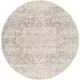 Esther Vintage Traditional Area Rug - 5'3" Round - Grey