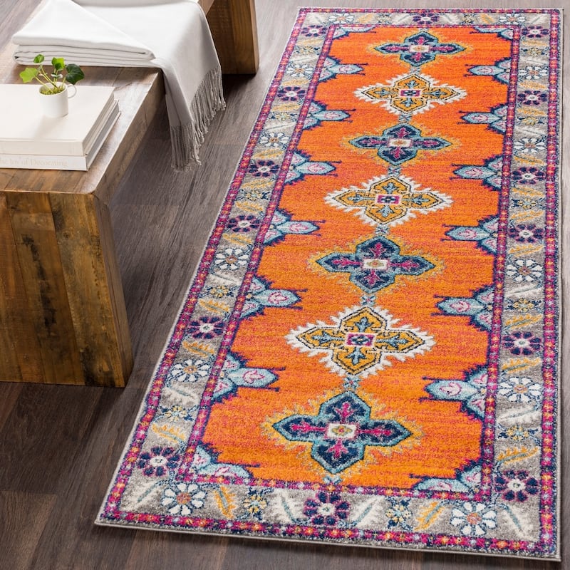 Livabliss Haut Persian Medallion Area Rug - 2'7" x 7'3" Runner - Saffron