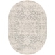 preview thumbnail 32 of 41, Esther Vintage Traditional Area Rug 6'7" x 9' Oval - Grey