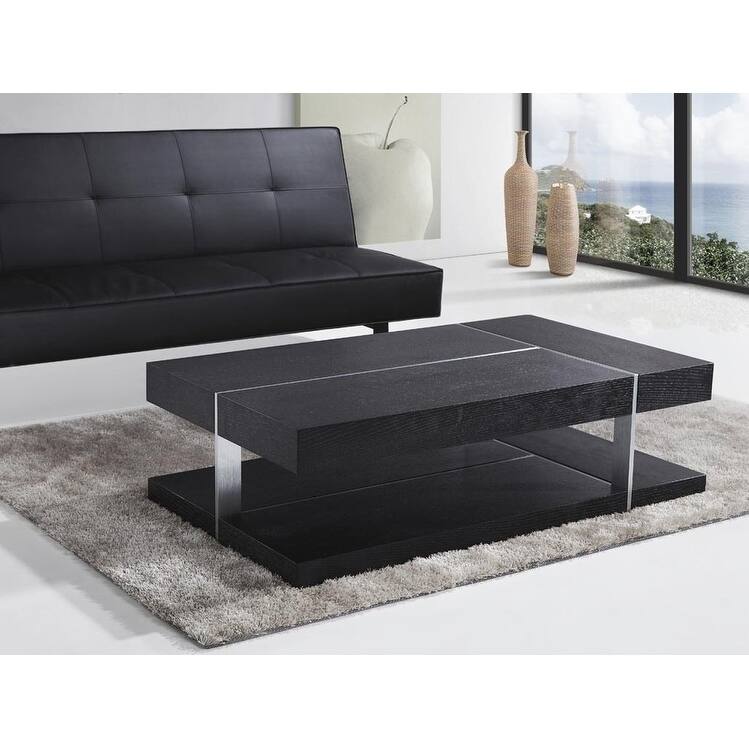 Black Rectangle Coffee Table BRAGA