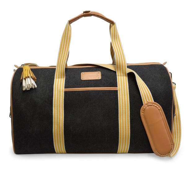 adrienne vittadini canvas duffle