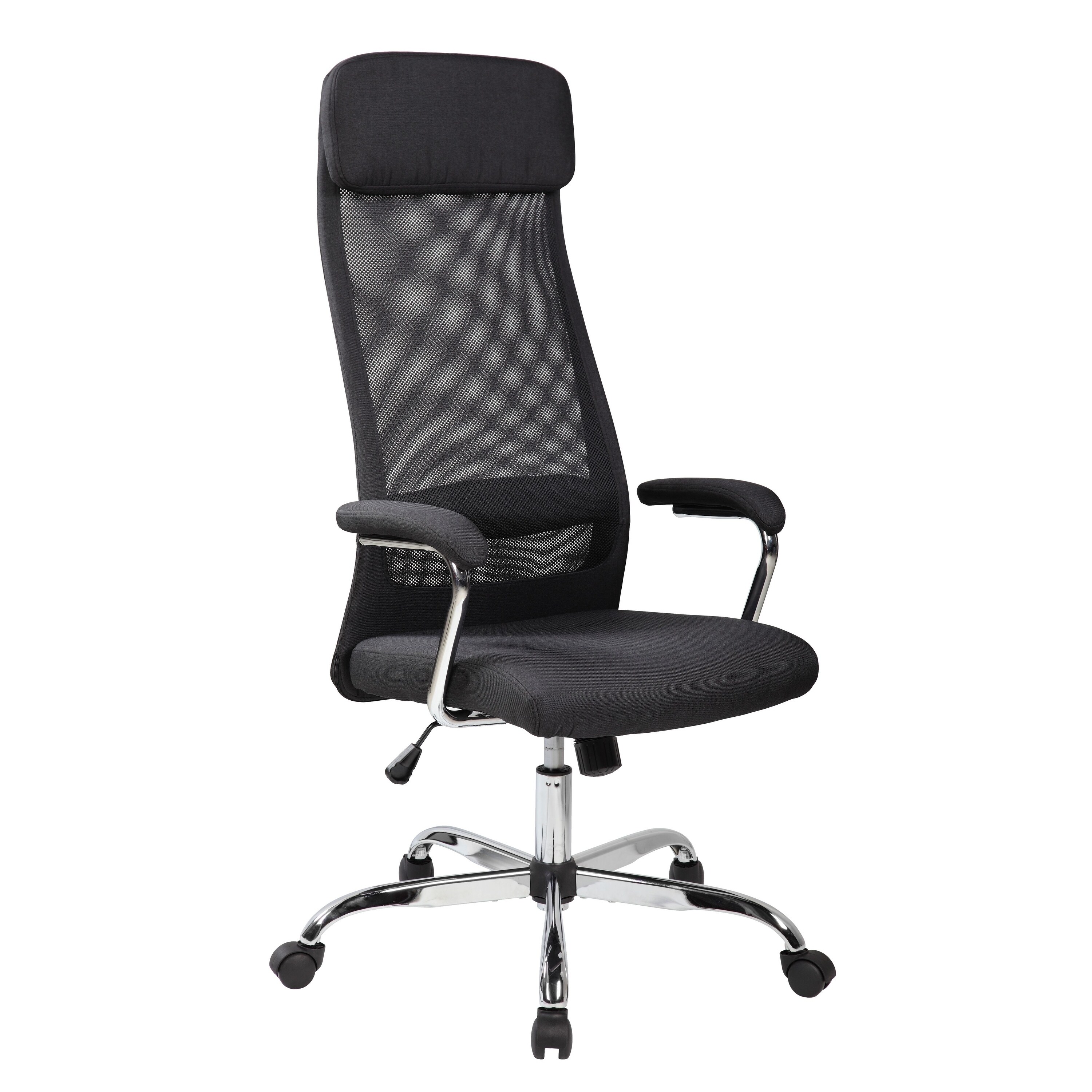 High Back Mesh Office Chair Executive Swivel Chair Padded Headrest Home Office