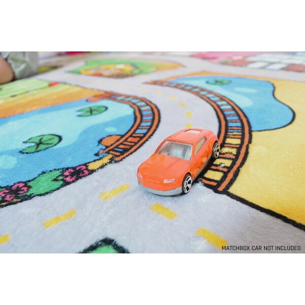 Diecast Vehicles Traffic Road Play Mat Toy Kid Car Vehicle Game