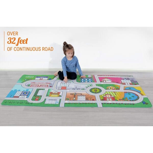 memory foam soft cushioned patchwork baby and toddler activity play mat