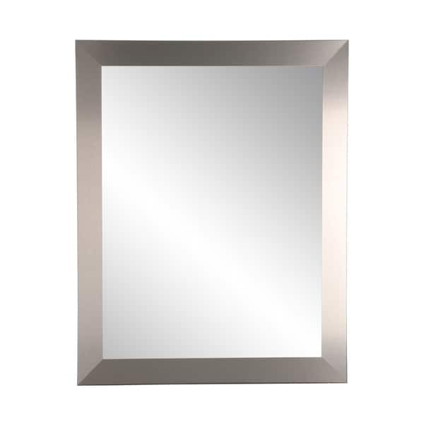 Better Homes & Gardens Satin Nickel Aluminum Frame Wall Mount Mirror Medicine  Cabinet 