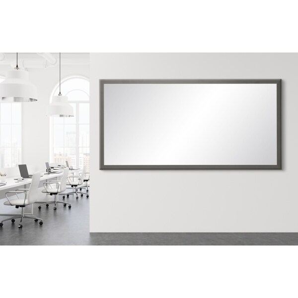 BrandtWorks Modern Matte Charcoal Gray Decorative Full Length Floor Mirror - 29.5" x 68.5"