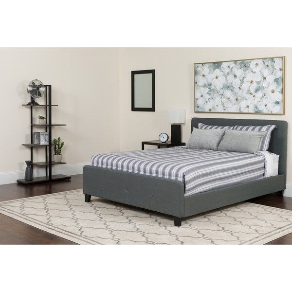 Tribeca Size Tufted Upholstered Platform Bed