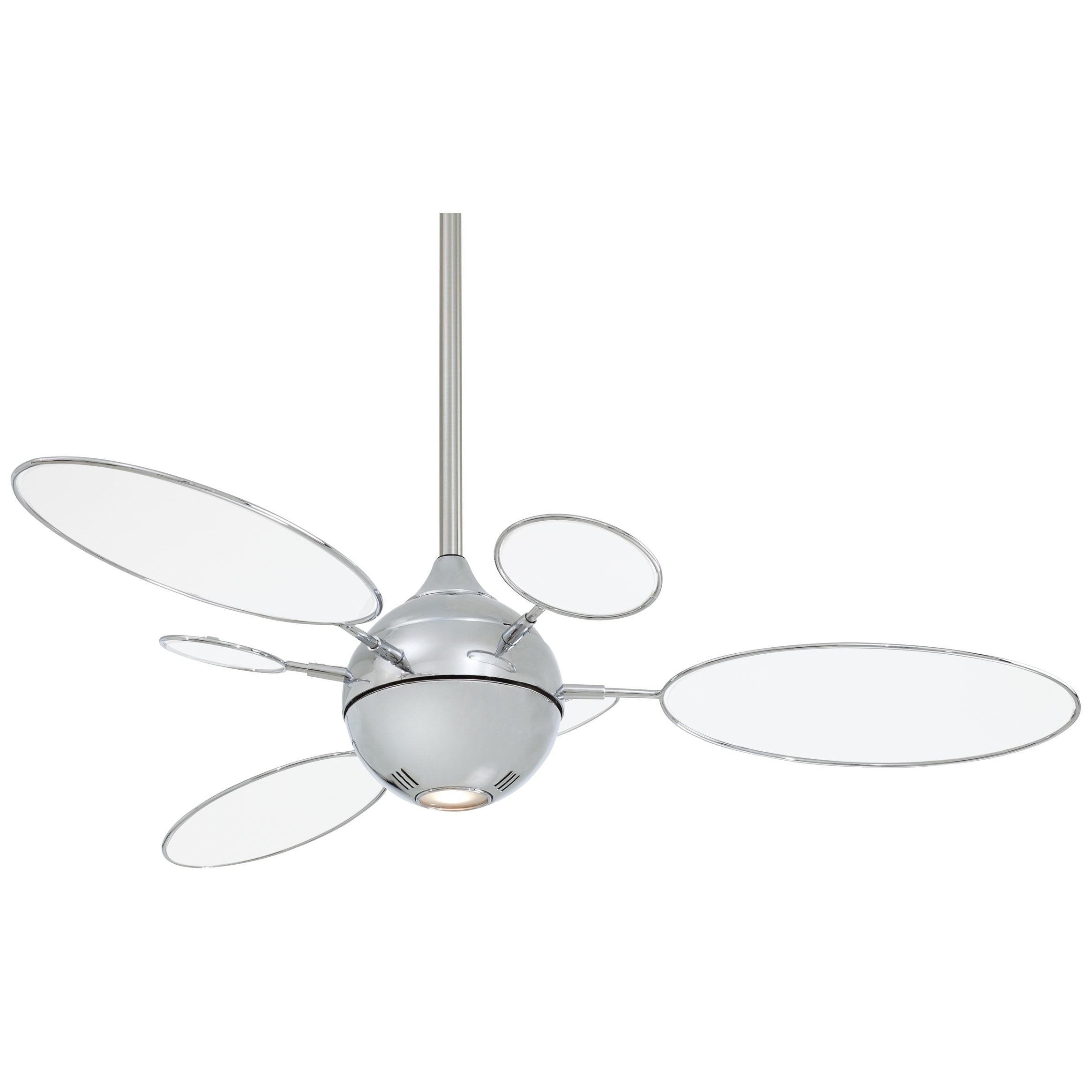 Shop Cirque Ceiling Fan In Polished Nickel Finish W Translucent