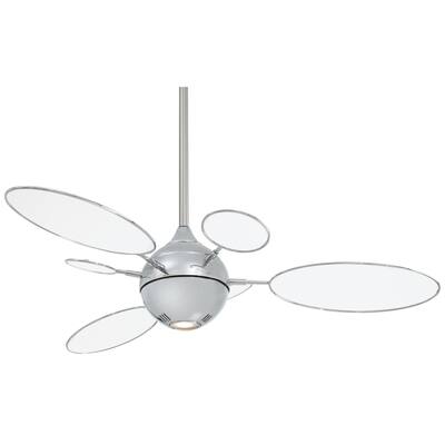 Cirque Ceiling Fan in Polished Nickel finish w/ Translucent blades by Minka Aire