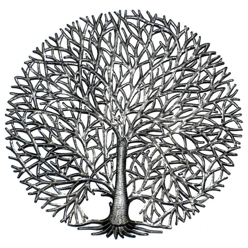 Handmade Fine Tree Of Life Metal art (Haiti)