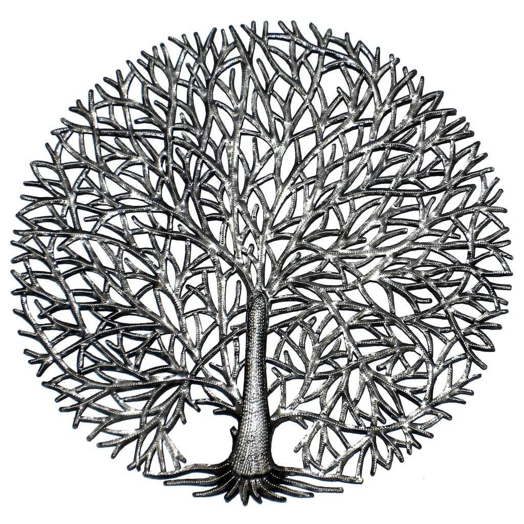 Handmade Fine Tree Of Life Metal art (Haiti)