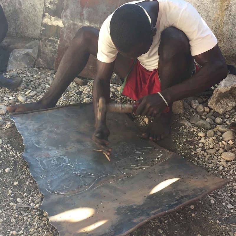 Handmade Fine Tree Of Life Metal art (Haiti)