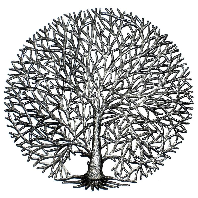 Handmade Fine Tree Of Life Metal art (Haiti)