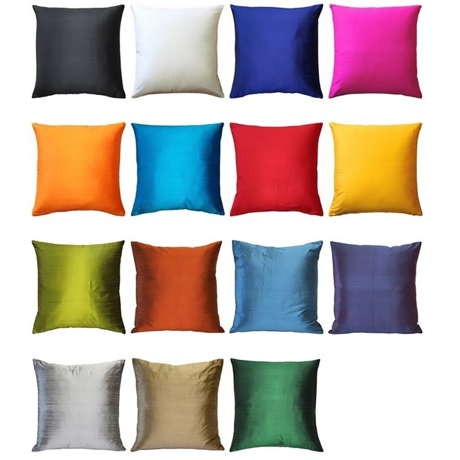 designer silk throw pillows