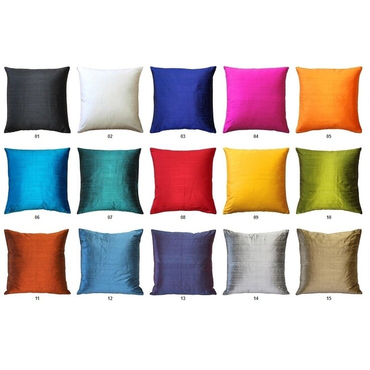 white silk throw pillows