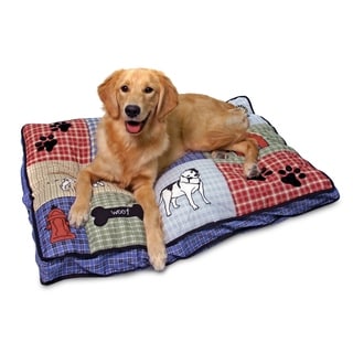 patchwork dog bed