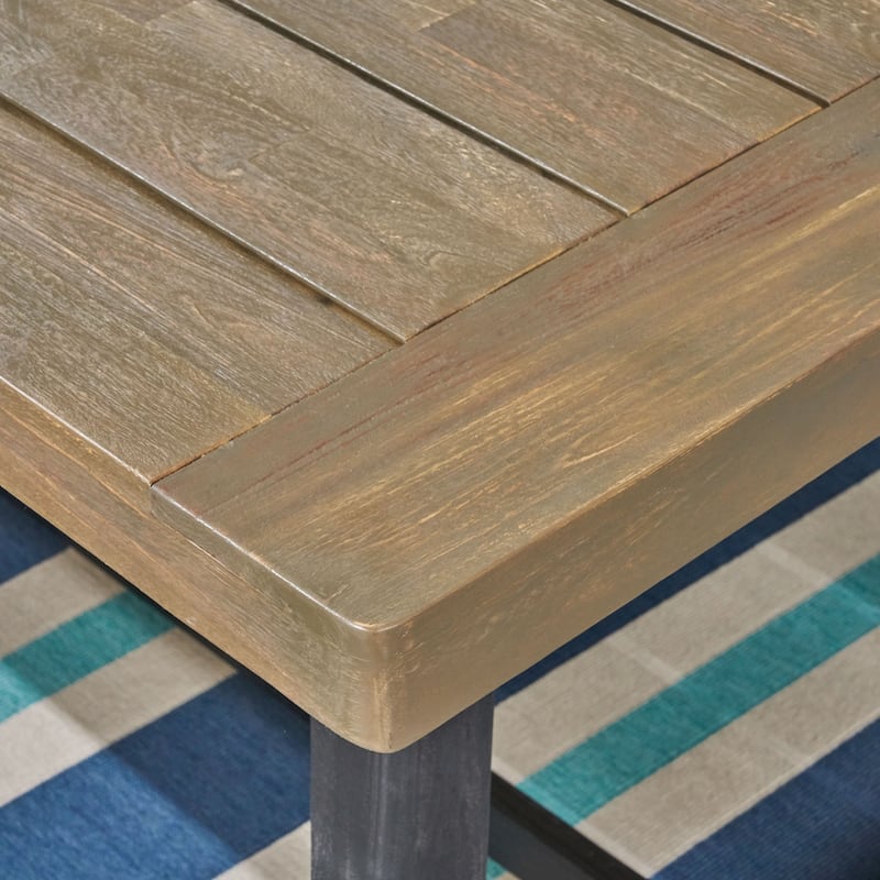 Raphael Outdoor Acacia Wood Picnic Set by Christopher Knight Home