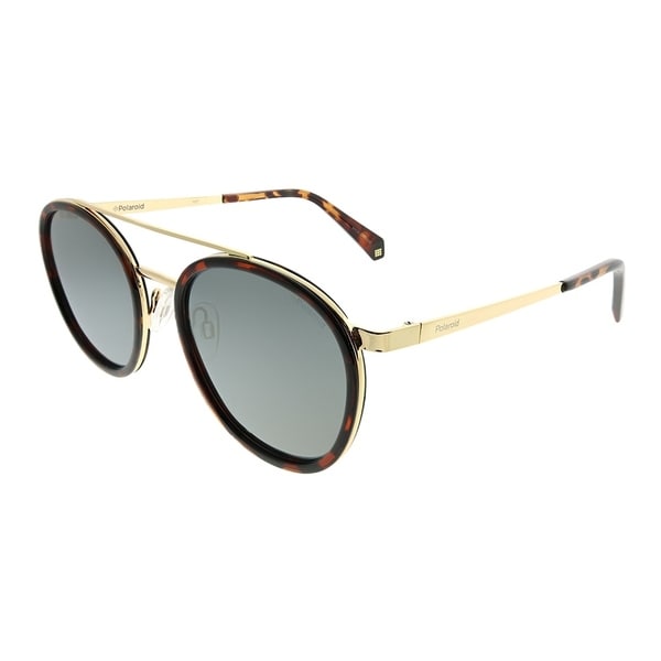 Polarized Lm Polaroid Sunglasses Pld Round Mirror Lens Havana Unisex Dark Gold 6032s Frame 086 CrxWdBoe