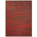 Hand-tufted Zoom Red Wool Rug - 8' x 10'6