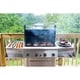 preview thumbnail 6 of 5, Wood BBQ Grill Tool Set- 18 Pc Stainless Steel Barbecue Accessories by Home-Complete