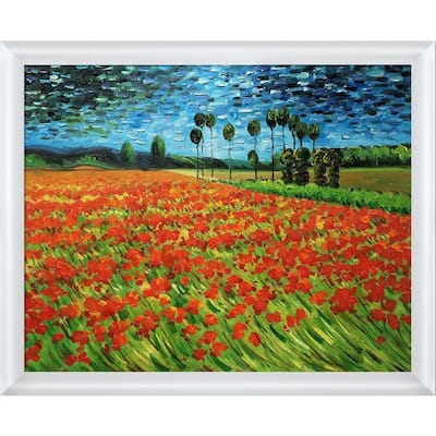La Pastiche Vincent Van Gogh 'Field of Poppies' Hand Painted Oil Reproduction