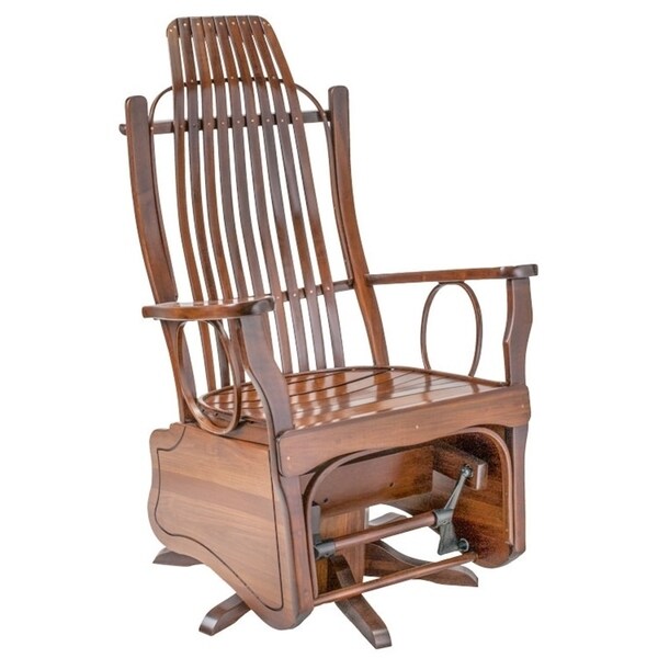maple glider rocker