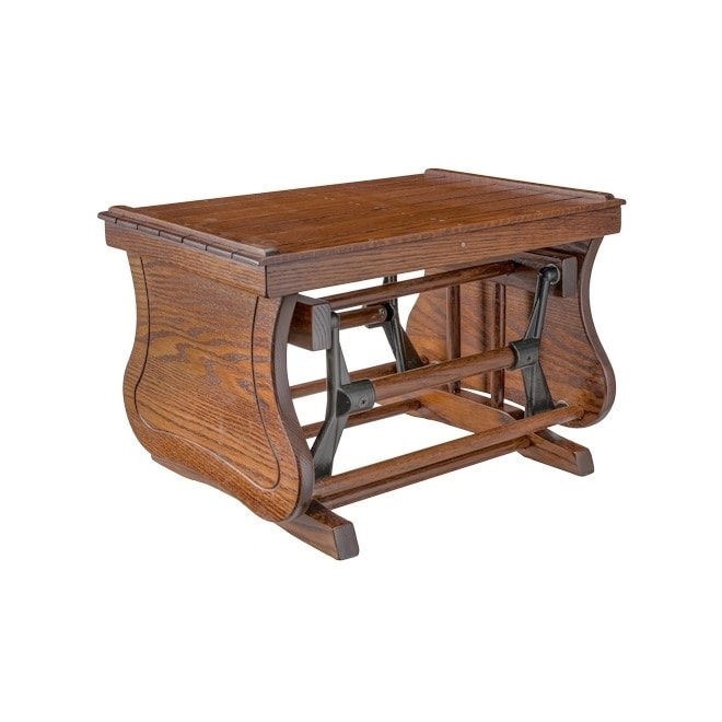 oak glider ottoman only