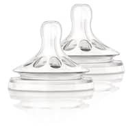 Philips AVENT SCF652/27 BPA Free Natural Nipple Shape, Slow Flow 1m+, 2 Count