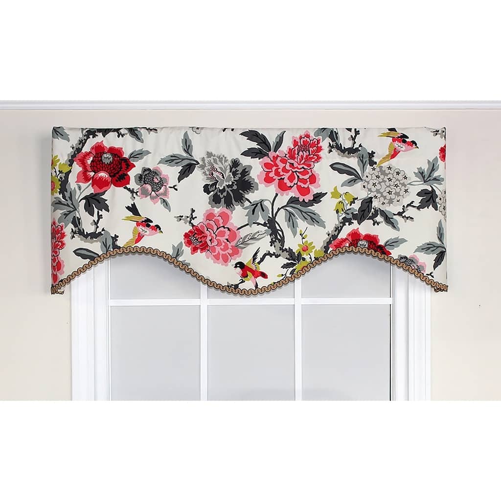 RLF Home Lark Cornice Window Valance - Flint