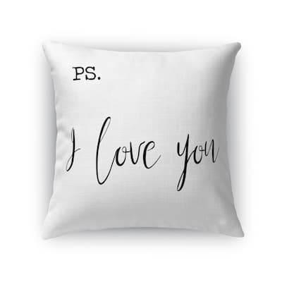 PS I LOVE YOU Throw Pillow By Kavka Designs