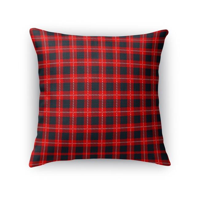 CHRISTMAS in PLAID Throw Pillow by Kavka Designs