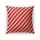 RED STRIPES Throw Pillow by Kavka Designs