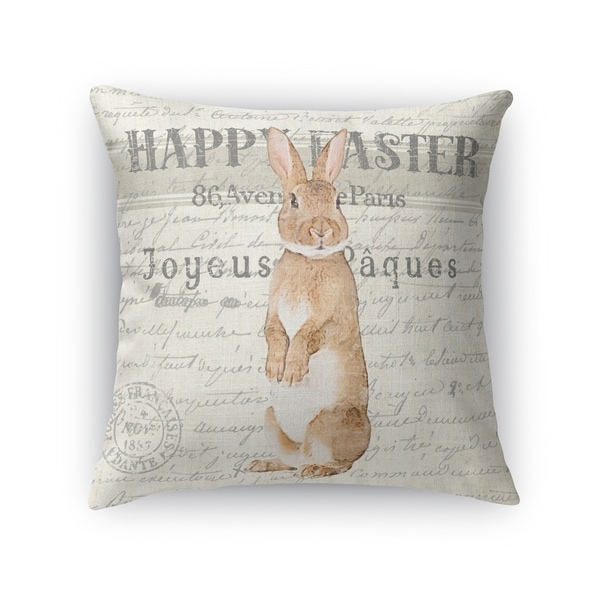 HAPPY EASTER Throw Pillow By Kavka Designs