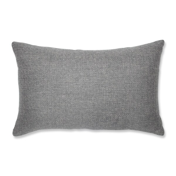 Shop Pillow Perfect Indoor Sonoma Pewter Rectangular Throw Pillow, 18.5 ...