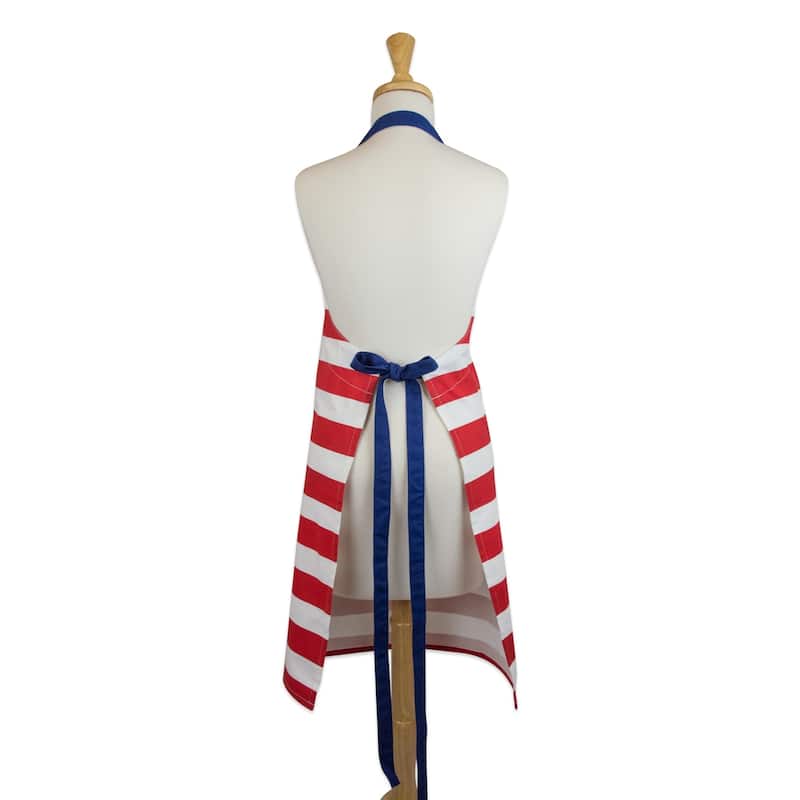 Design Imports Chino Flag Print Chef Kitchen Apron